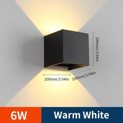 Multisell Products Hub LED Cube Porch Light, Warm White, Adjustable, Surface Mounted For Indoor And Outdoor Gardens warm White