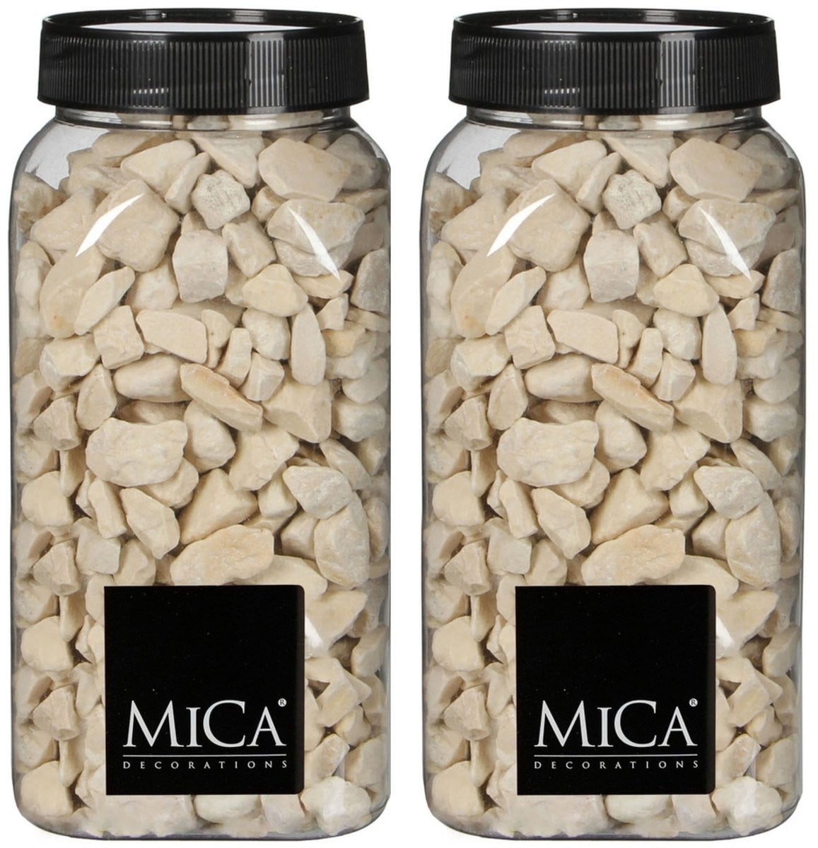 Mica Decorations decoratiesteentjes - Creme wit - 1 kilo (650ml)