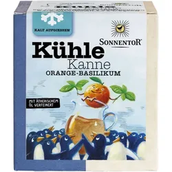 Sonnentor Kühle Kanne Orange-Basilikum Tee bio (18Btl)