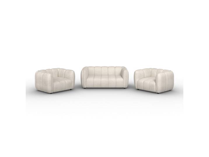 Sitzgarnitur Creme Chenille