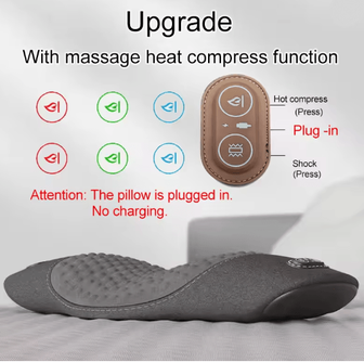 Inspire Essentials Electric Waist Support Pillow With Massage And Heating For Sleep Relief waist B Plugged In
