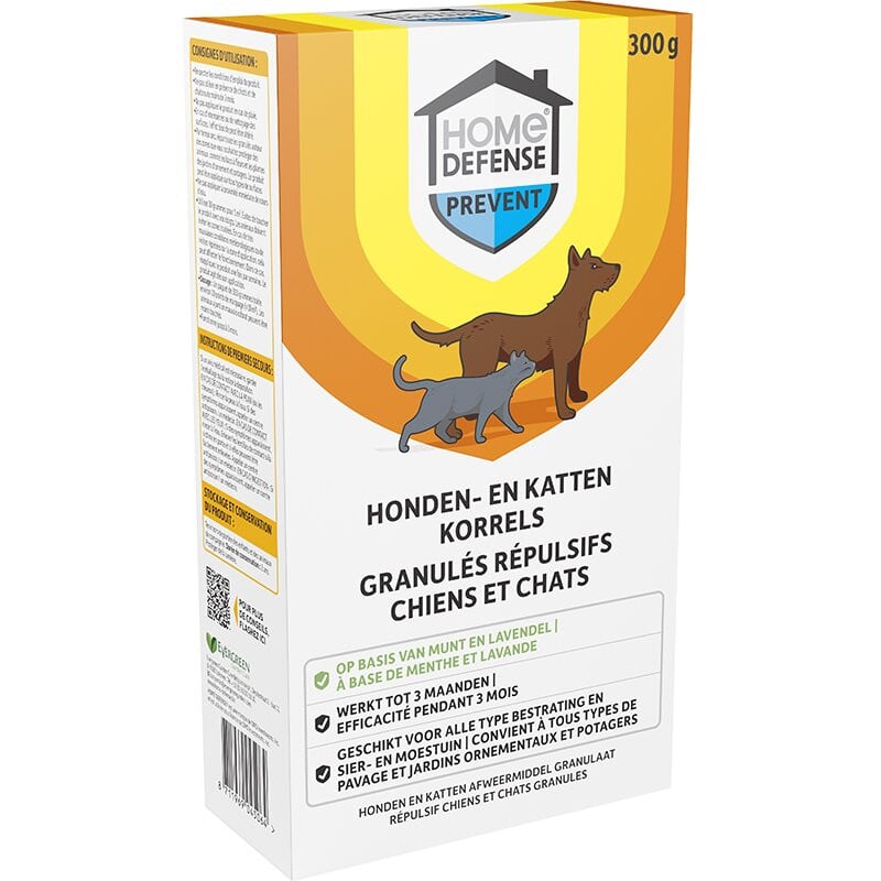 Home Defense afweermiddel korrels voor honden en katten, 300 gram