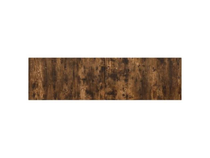 KTHLBRH Kopfteil für die Wand, aus technischem Holz, Eichenholz, Rauchgrau Feuchtigkeitsbeständig, Wandmontage, Ablagefächer, minimalistisches Design, einfache Reinigung