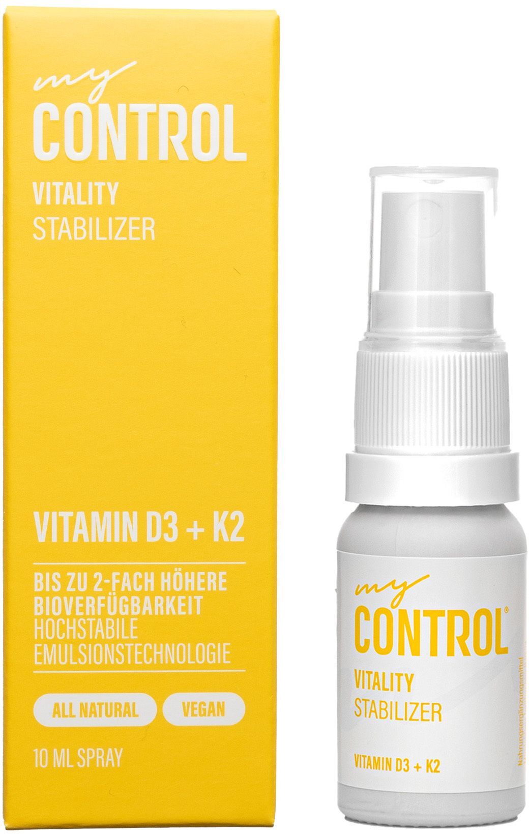 MY Control Vitality Vitamin D3+K2 Spray 10 ml