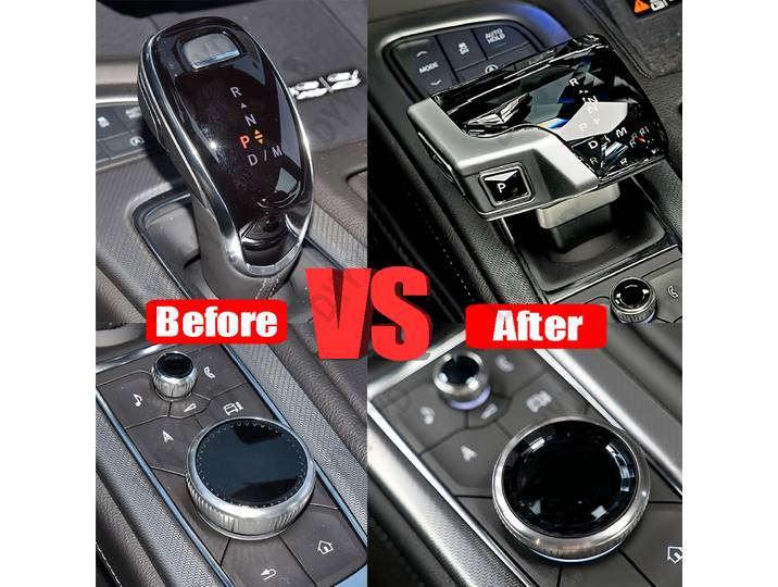 Pommeau de levier de vitesse en cristal LED éclairé, ensemble de 3 pièces, pour Cadillac XT4 CT5 XT5 CT6 XT6 2018 – 2024, tige de levier de Yacht modifiée