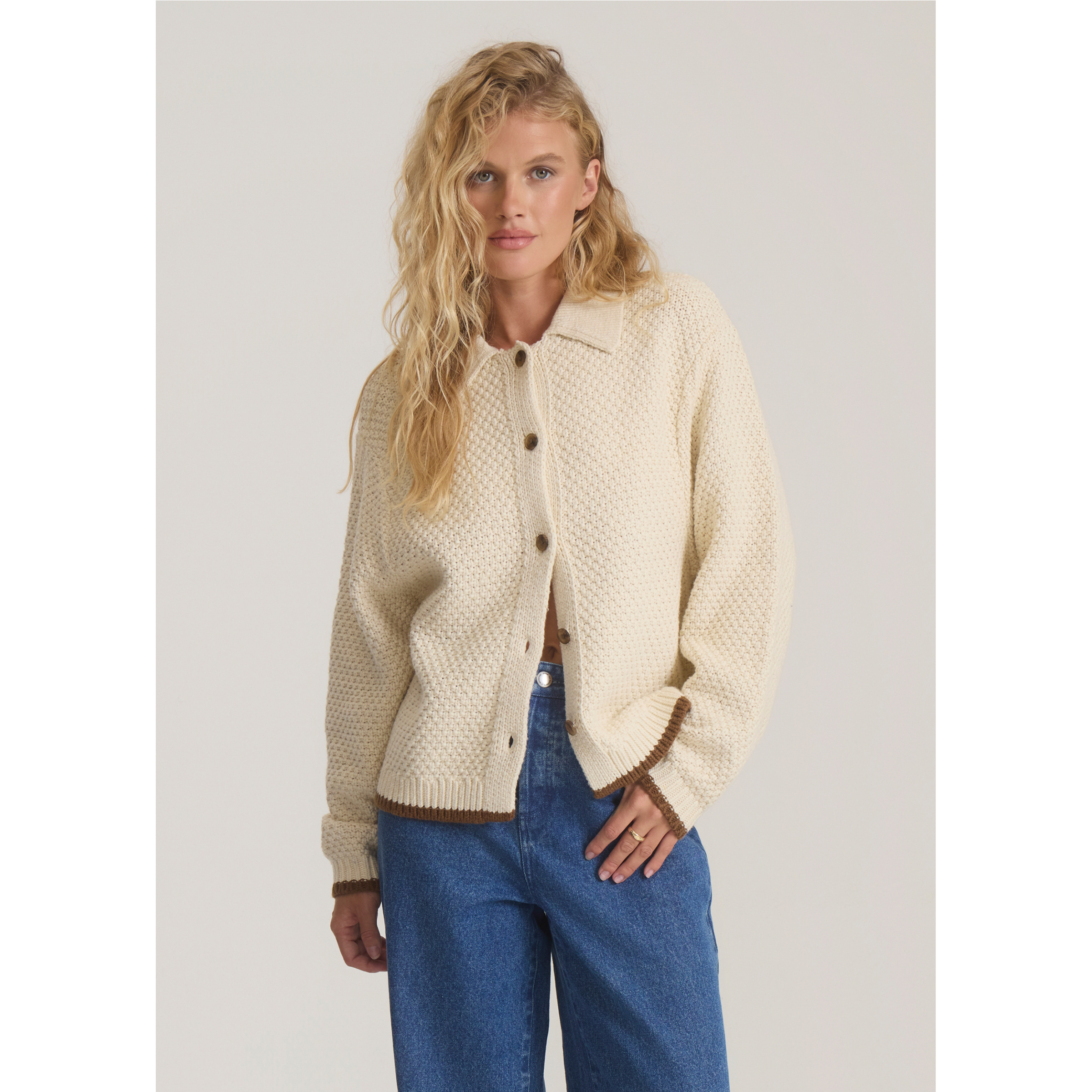 Roark Open Roads Cardigan Damen Freizeitjacke, Parkas grau Größe XS Lifestyle