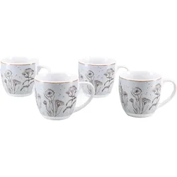 CreaTable, Tasse, Vintage Flowers (320 ml, 4x)