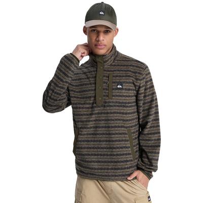 Fleecejacke QUIKSILVER "No Destination", Herren, Gr. L, braun (no destination grapeleaf), Obermaterial: 100% Polyester., Jacken Fleecejacke