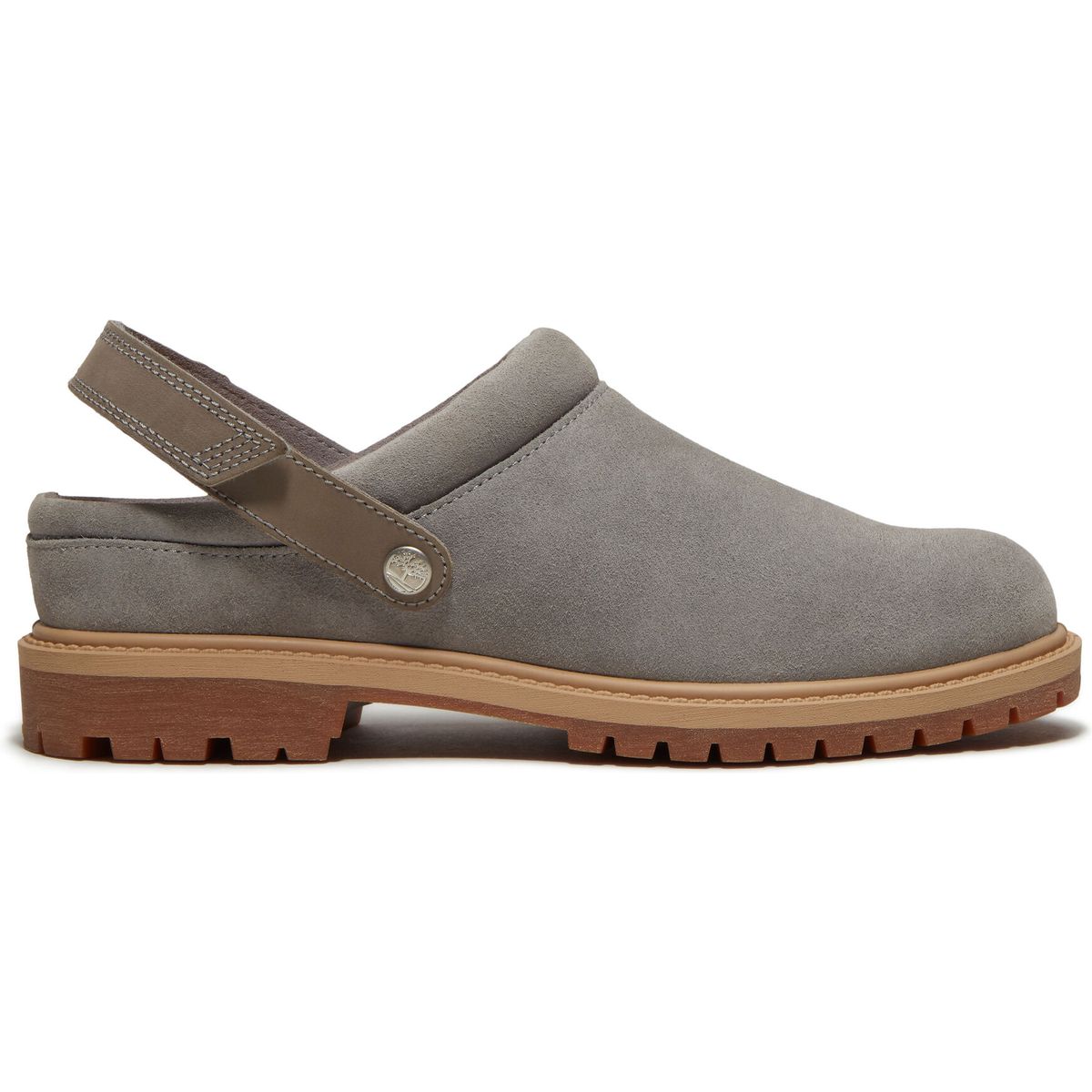 Timberland Womens Clog Shoe md grey suede 5.5 Wide Fit TB0A2PSBEJR1-5.5-Wide Fit