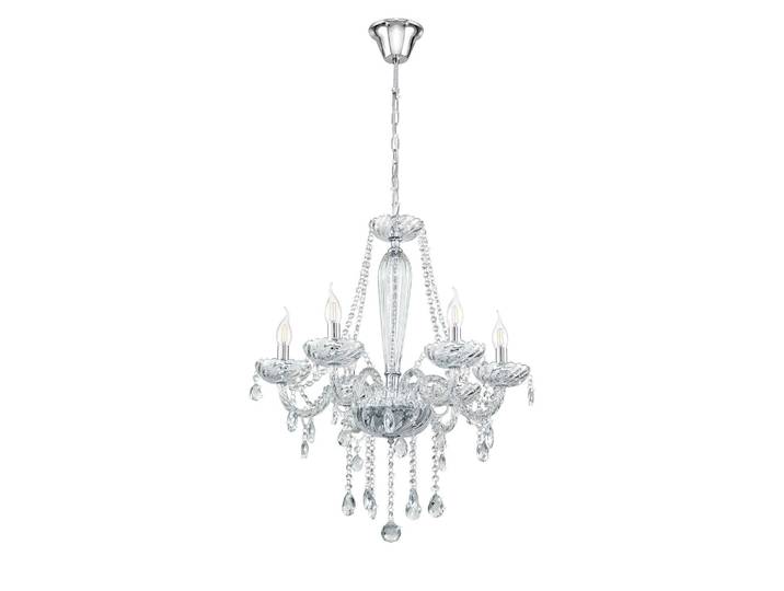 Lustre III Ø 72cm Transparent/Argenté Matériau principal : verre Matériau secondaire : acier chromé E14