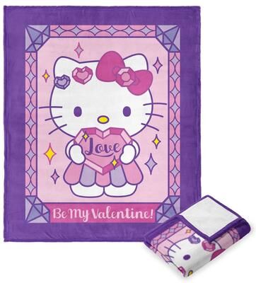 Sanrio Hello Kitty Valentines Day Silk Touch Throw Blanket
