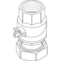 BOSCH Ersatzteil TTNR: 87185321360 Kugelhahn DN25 Pumpe