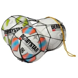 Derbystar Ballnetz Polyester 5 Bälle - schwarz
