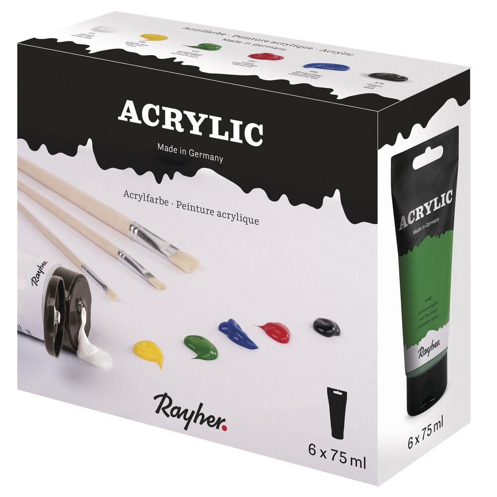 Rayher Acrylfarben farbsortiert 38931000