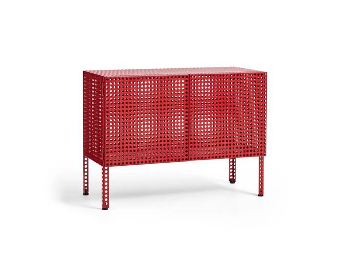 HAY - Perforated Cabinet S, wine red
