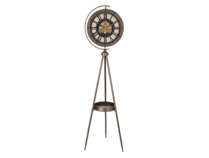 Standuhr Heritage, Kupferfarben, Metall, 42x163x45 cm, Dekoration, Uhren