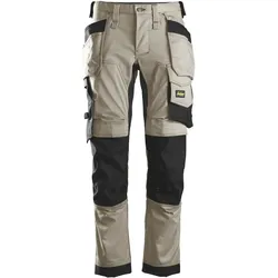 Handwerkerhose "6241" AllroundWork - 104 (52 kurz) - khaki/Schwarz
