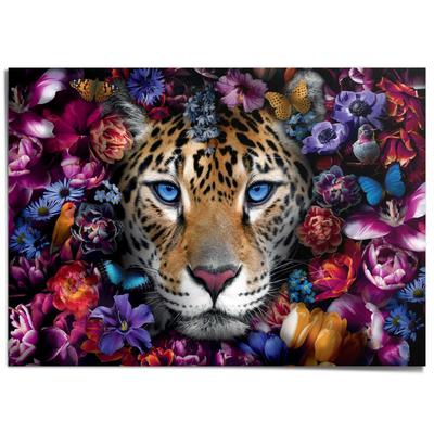 Poster REINDERS "Power Cat", bunt (farbe bild(er): mehrfarbig), B:140cm H:100cm T:0,1cm, Bilder, Poster, Wohnzimmer - Blumen - Schmetterlinge - Farbenfroh - Mehrfarbig, Papier