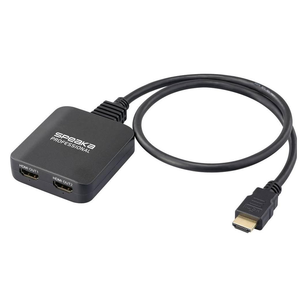 SpeaKa Professional SP-HDMIS-300 2 Port HDMI-Splitter Ultra HD-fähig 7680 x 4320 (SP-13457064)