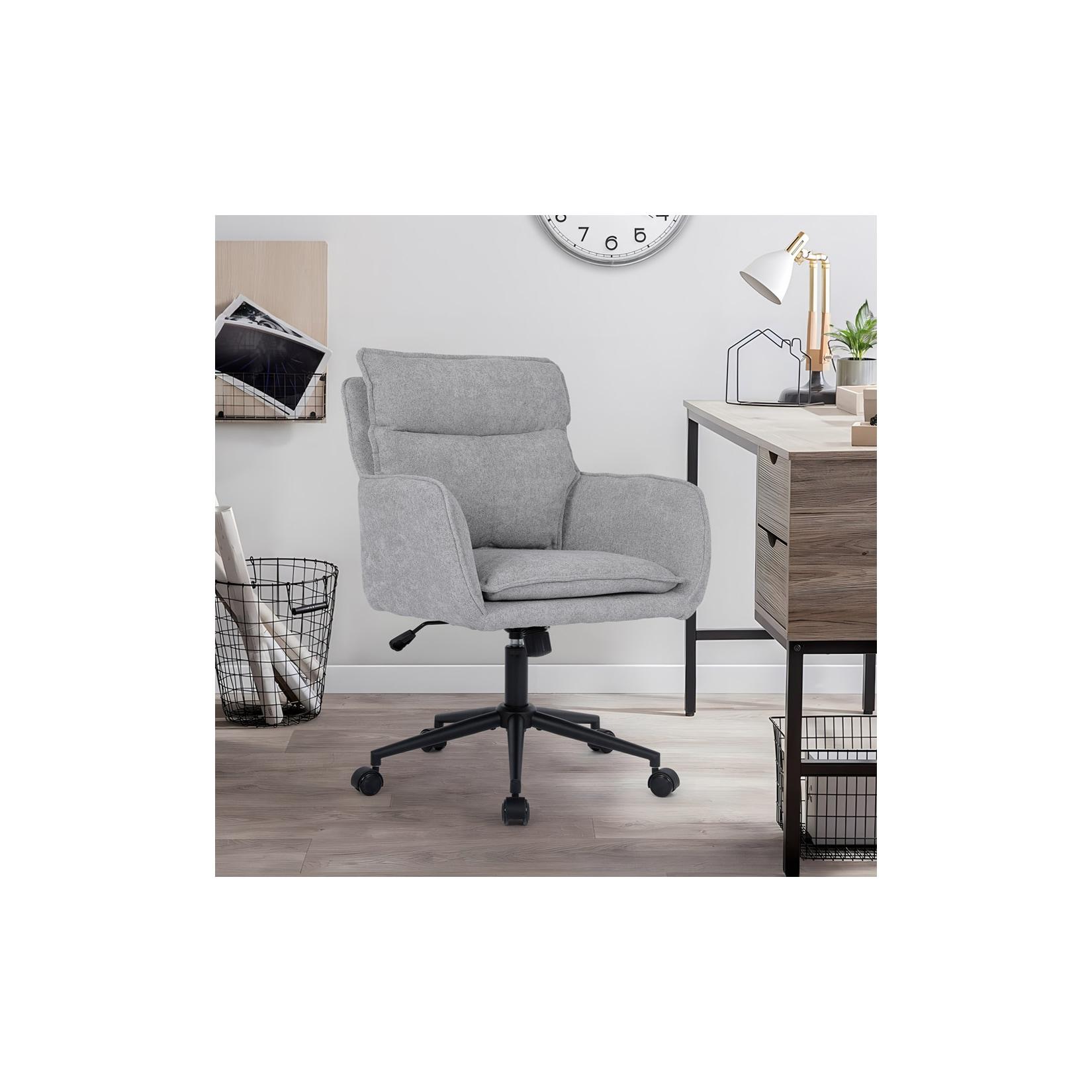 HOME DELUXE Bürostuhl aus Webstoff CORA - Grau