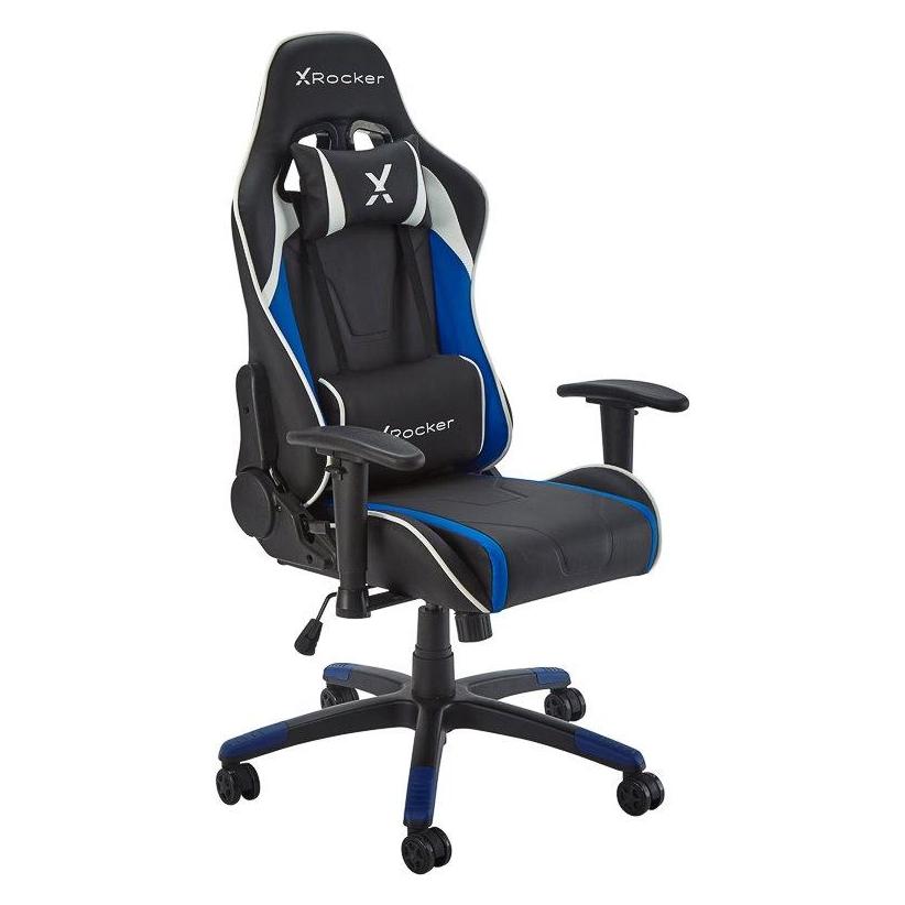 X Rocker Chaise de jeu eSports compacte Agility JR Noire/Bleue (5124601)