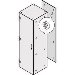 nVent SCHROFF 21130081 19 Zoll Netzwerkschrank-Rückwand Schwarz/Grau