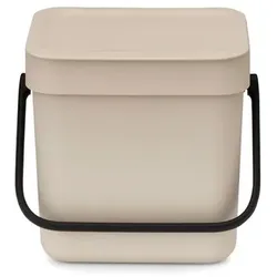 brabantia Abfallbehälter Sort&Go 3l Kunststoff Beige