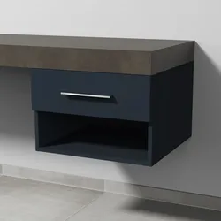 Sanipa Anbau-/Solitärschrank 2morrow (G3352) 340x500x520 Marine-Matt, G33521R G33521R