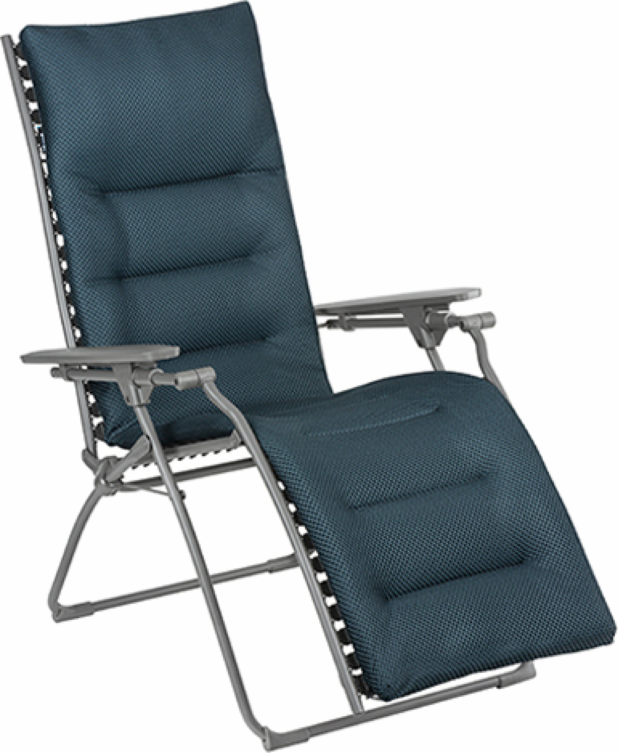Relaxsessel Futura BeComfort Polyester Bleu Encre, Stahl titane