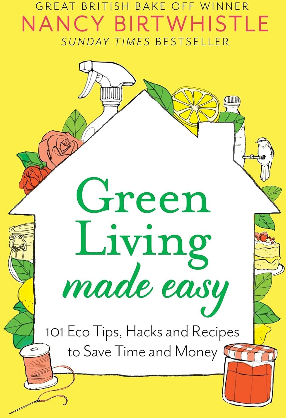 Bluebird (Pan Macmillan) Nancy Birtwhistle Clean & Green and Green Living Made Easy 2 Book Hardback Collection Set - Sustainable Living & Eco Cleaning Tips - Sunday Times