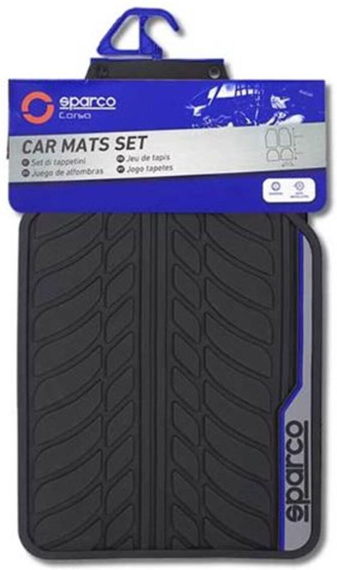 Conjunto de tapetes para automóvel Sparco tapetes universais para automóvel f507 intl azul