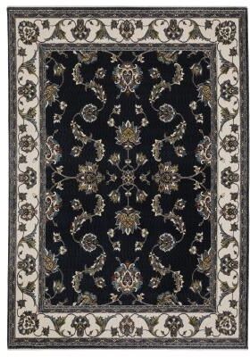 Style Haven Victoria Bordered Traditional Navy/ Ivory Area Rug