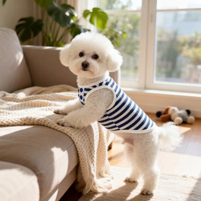 Fusion Finds Breathable Summer Pet Clothes Lightweight Stretchy Shirt For Small Dogs & Cats blue m