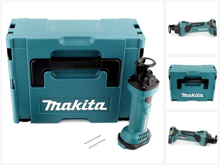 Makita DCO 180 ZJ Affleureuse plaque de plâtre 18V avec boîtier MAKPAC sans Batteire ni Chargeur