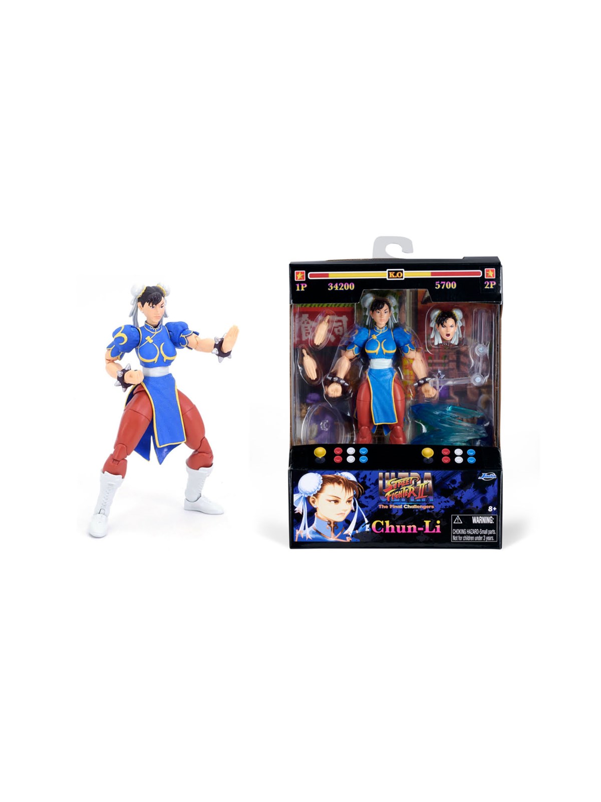 Jada Toys Street Fighter II Chun-Li 6" Figure