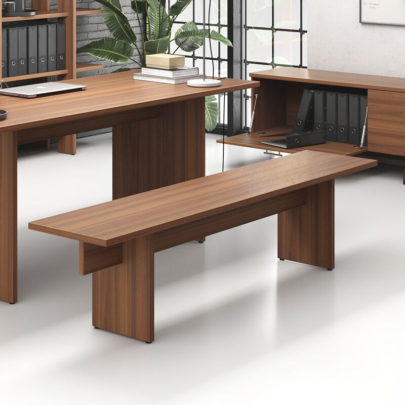 B2B Partner Bank SOLID, 1800 x 400 x 443 mm, Nussbaum