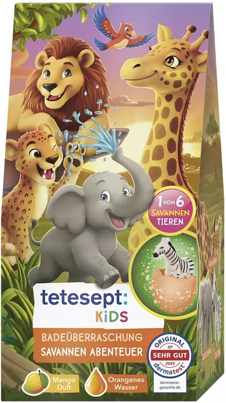 tetesept - Badeüberraschung Savannen-Abenteuer, Multicolor