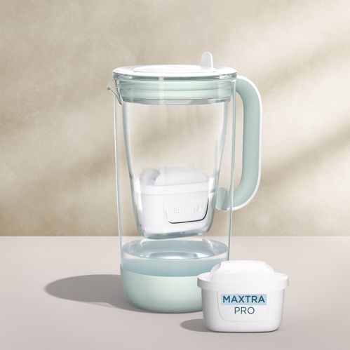 Brita Glas Kanne Model One hellgrün, Limited Edition