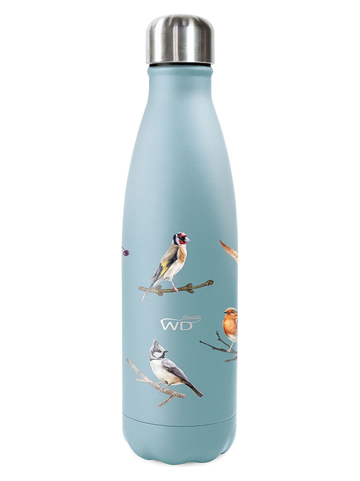 WD lifestyle Thermoflasche "Bird" in Hellblau - 500 ml - onesize