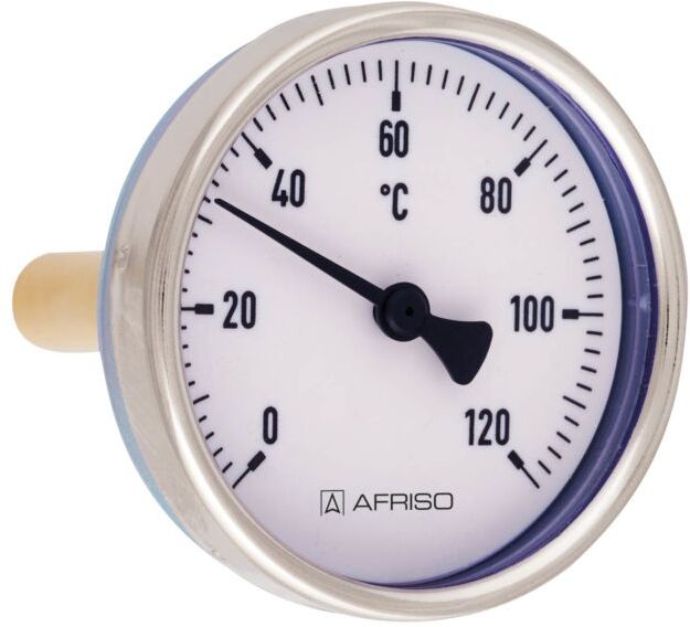 Afriso Bimetall-Thermometer 63813 0/120 °C, 100mm, Gehäuse-d= 100mm
