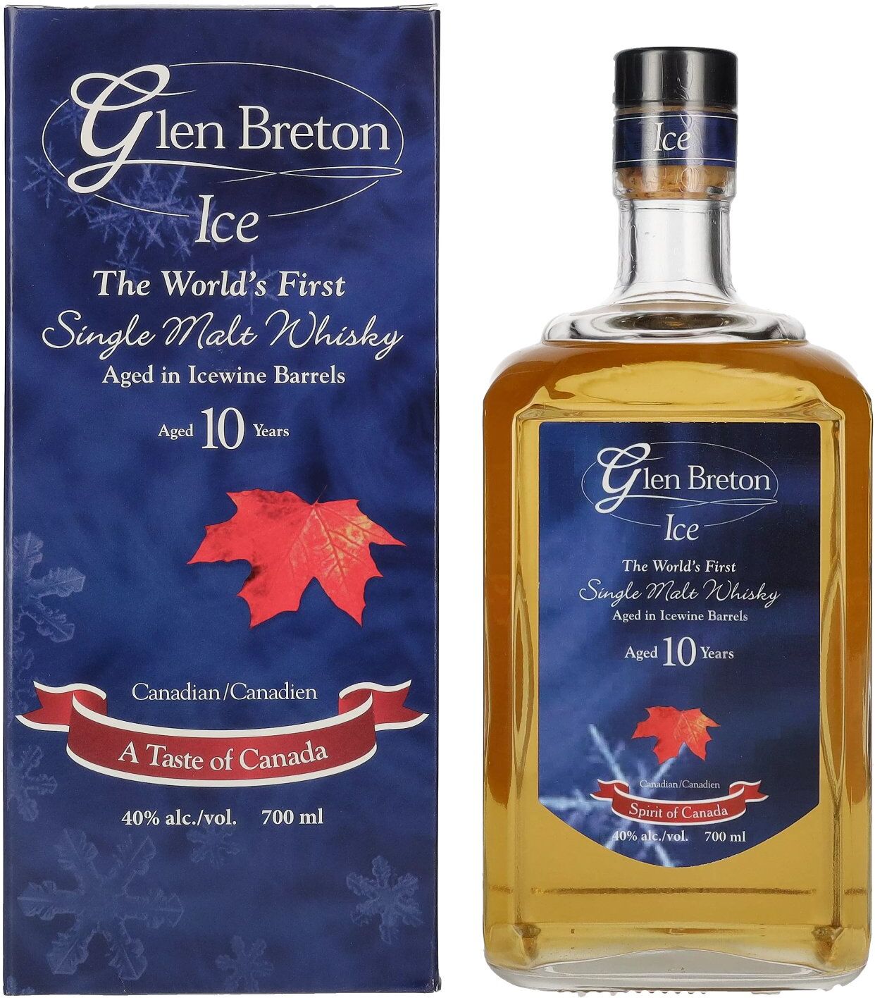 Glen Breton Ice 10 Years Old Aged in Icewine Barrels 40% Vol. 0,7l in Geschenkbox