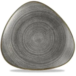 Churchill Stonecast Raw Black Teller Dreieckig 22,9cm Stonecast