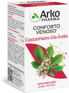 Arkocápsulas Suplemento Bio Circulação Castanheiro da Índia 45 cápsulas