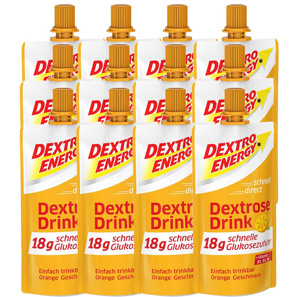 12x Dextro Energy Dextrose Drink Orange 12x50 ml Flüssigkeit
