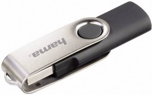 Hama Rotate USB-Stick 64GB Schwarz 104302 USB-A (USB 2.0)