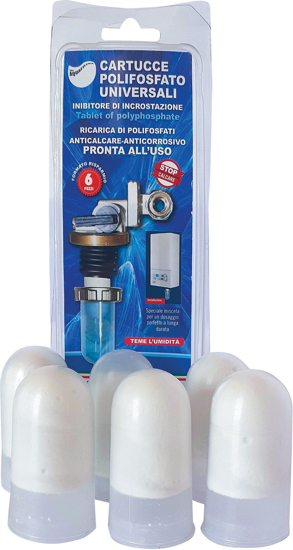Acquafiltra RICARICA POLIFOSFATI POLIFOSRAPID BLISTER 6 CARTUCCE