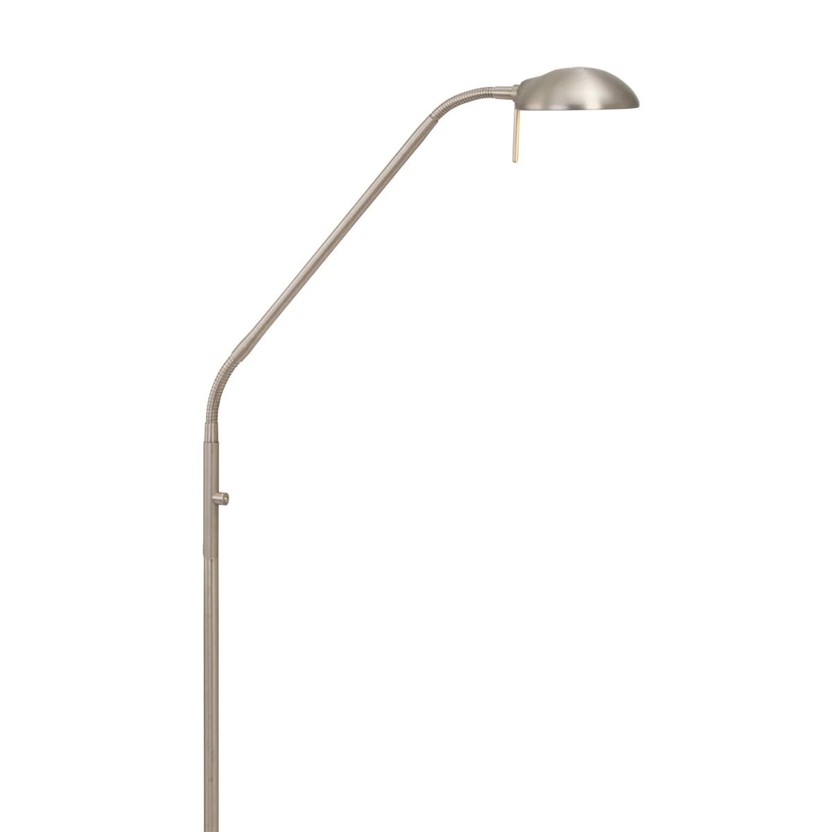 Mexlite Design Vloerlamp met LED in Zilver en Grijs, Hoogte: 180 cm