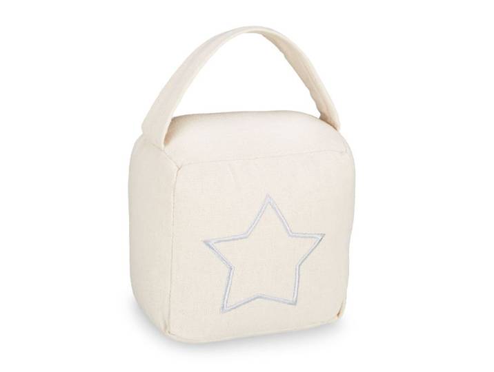 Relaxdays 10 x Türstopper Sack Stern beige