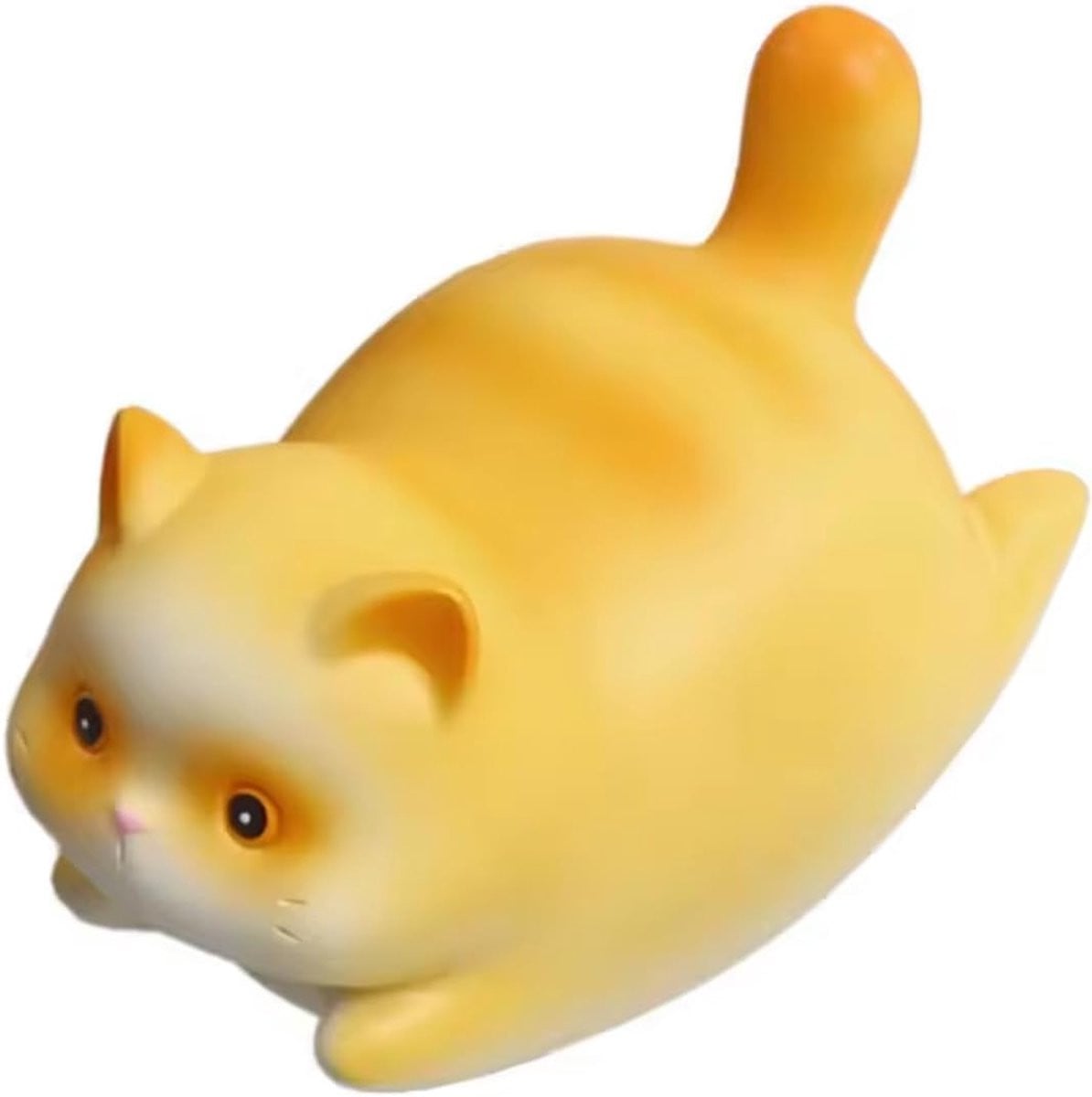 Schattig wiebelend kattenbeeldje voor woondecoratie en kantoor, rode kat