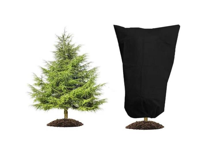 Pflanzenschutzhaube Winterschutz 80 x 100 cm Schwarz, 10x5x15 cm, Gartenzubehör